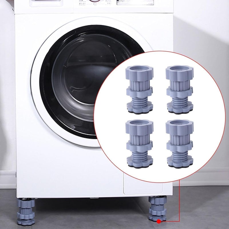 Lampostick Washing Machine Vibration Pads Adjustable Cancelling PadsAnti Pads Washing Machine SupportHeight Feet for Refrigerators 4 PcsPack of 110 Pcs Washing Machine Cleaner Tablet Free - Image 5