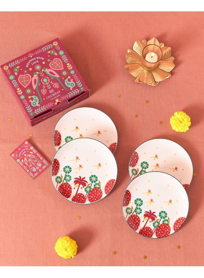 Saanjh Snack Plates Gift Set of 4
