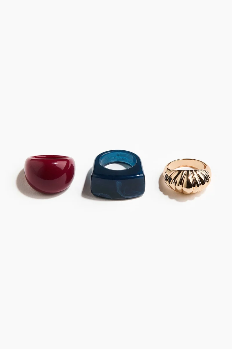 H&M  3-pack rings for Women | Best Price UAE