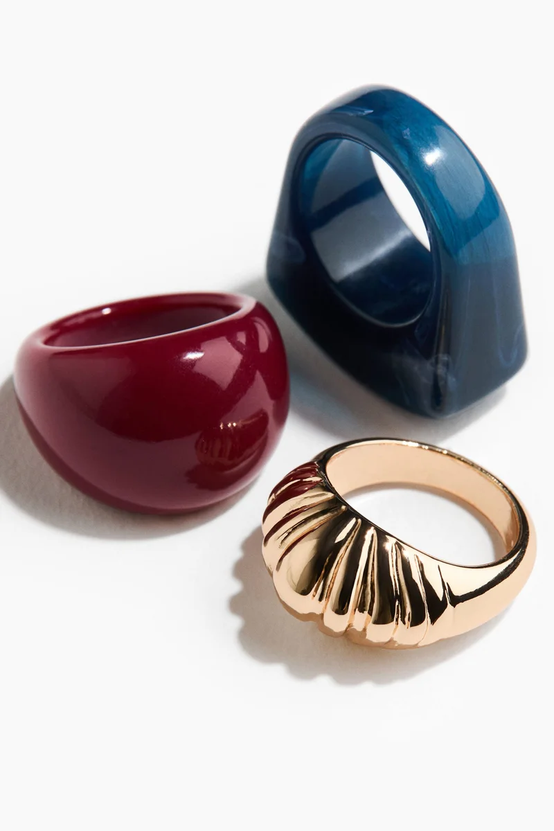 H&M  3-pack rings for Women | Best Price UAE