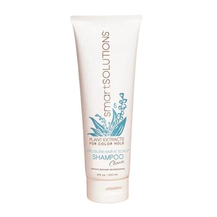 SMART SOLUTIONS Problem Hair N' Scalp Shampoo, 8oz | Paraben-Free | Protects Color | Dandruff Fighter - Image 1