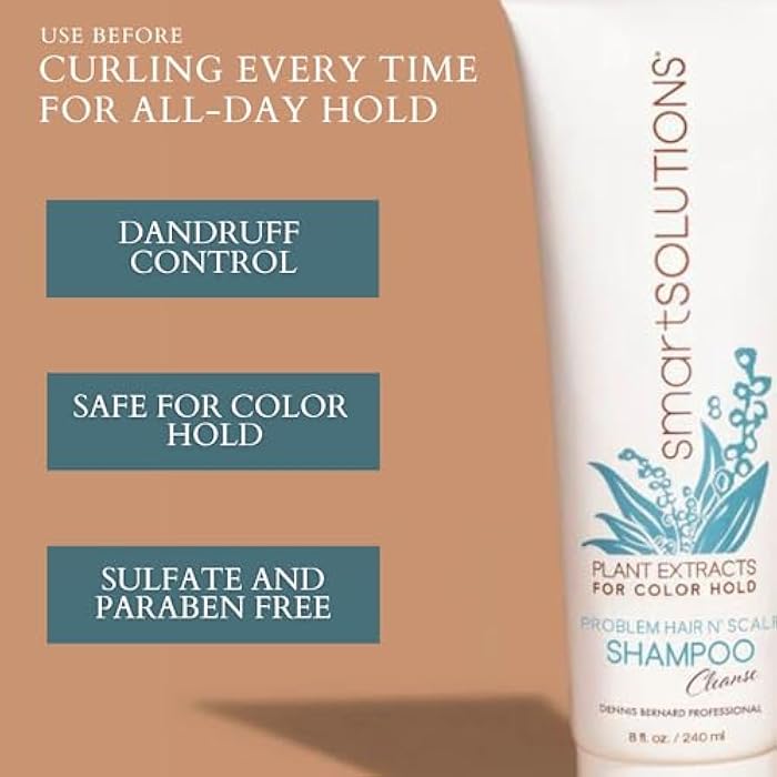 SMART SOLUTIONS Problem Hair N' Scalp Shampoo, 8oz | Paraben-Free | Protects Color | Dandruff Fighter - Image 3