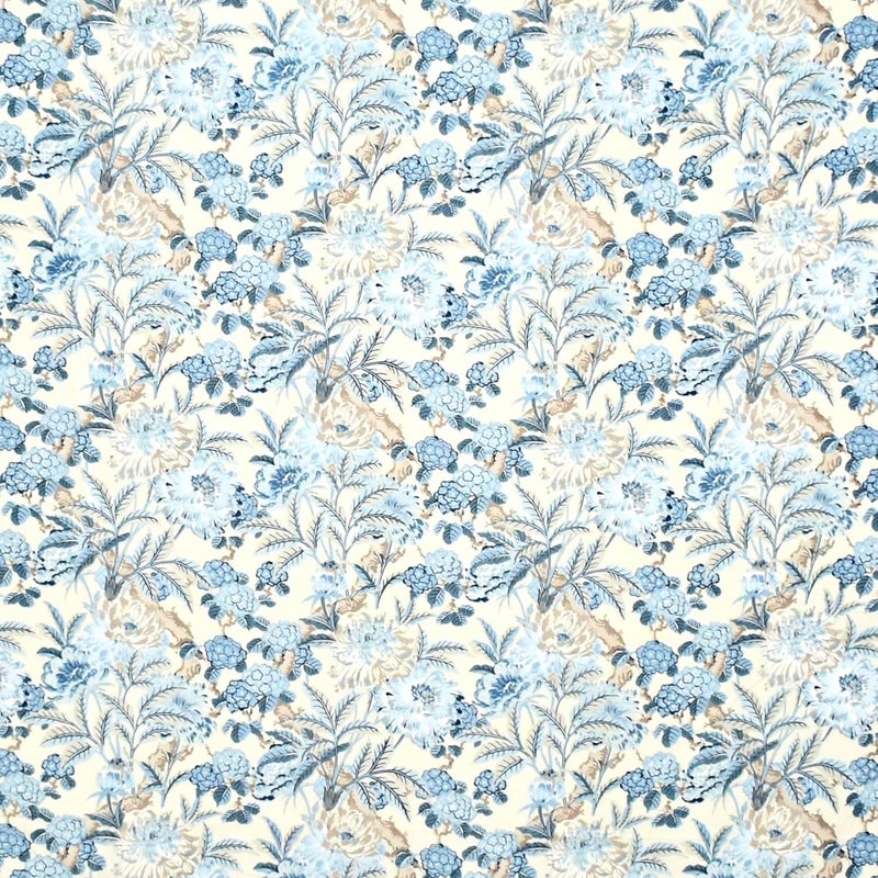 DECOREZA 300 TC All Around Cotton Floral Elastic Fitted Bedsheets Queen Size,Premium Queen Size Bedsheet with Elastic Fitted Bedsheets for Double Bed with 2 Pillow Covers,78" X 60"(Blue Smoke) - Image 5