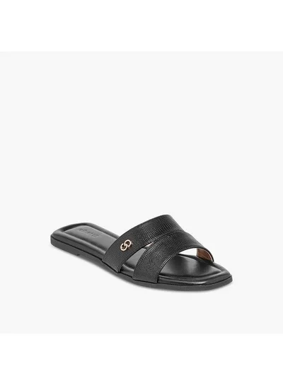 Celeste Women's Textured Slip-On Flat Sandals