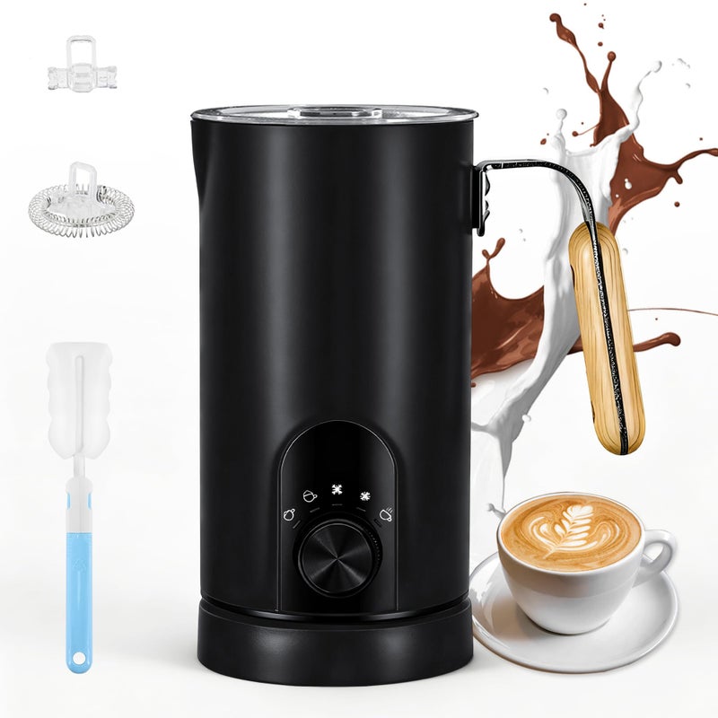AZTWMYS 2026 Upgraded Milk Frother and Steamer, 19.9 OZ Detachable Milk Frother for Coffee with Temperature Display, 5 in 1 Large Capacity Automatic Warm and Cold Foam Maker for Coffee, Latte, Cappuccino - Image 1