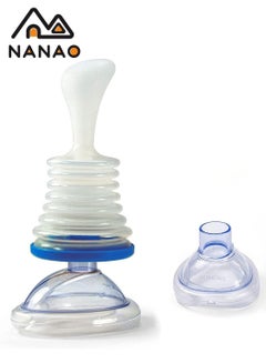 NANAO Emergency Choking Rescue Kit: Portable First Aid Suction Device,Choking Rescue Device, Rescue Kit for Children & Adults,young & Pediatric Masks with instruction paper Included(BLUE)  - Image 1