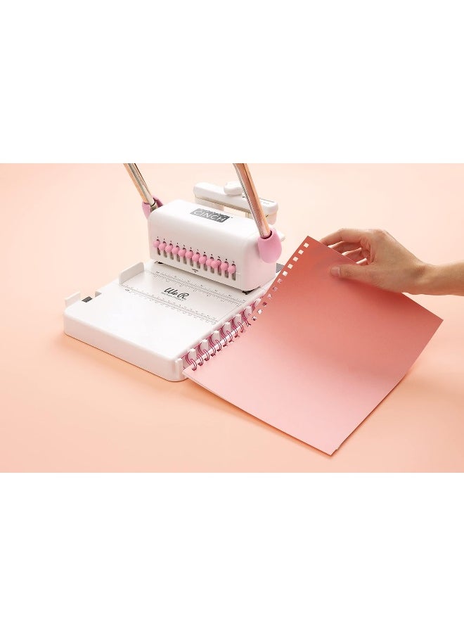 American Crafts - Heidi Swapp Cinch Book Binding Machine By We R Memory Keepers Pink And White - Image 1
