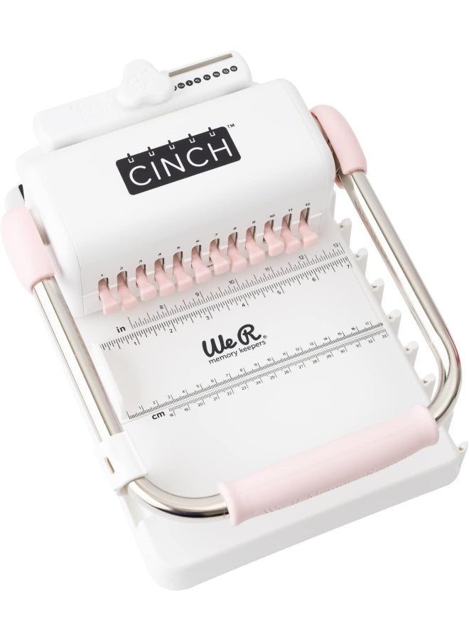 American Crafts - Heidi Swapp Cinch Book Binding Machine By We R Memory Keepers Pink And White - Image 1