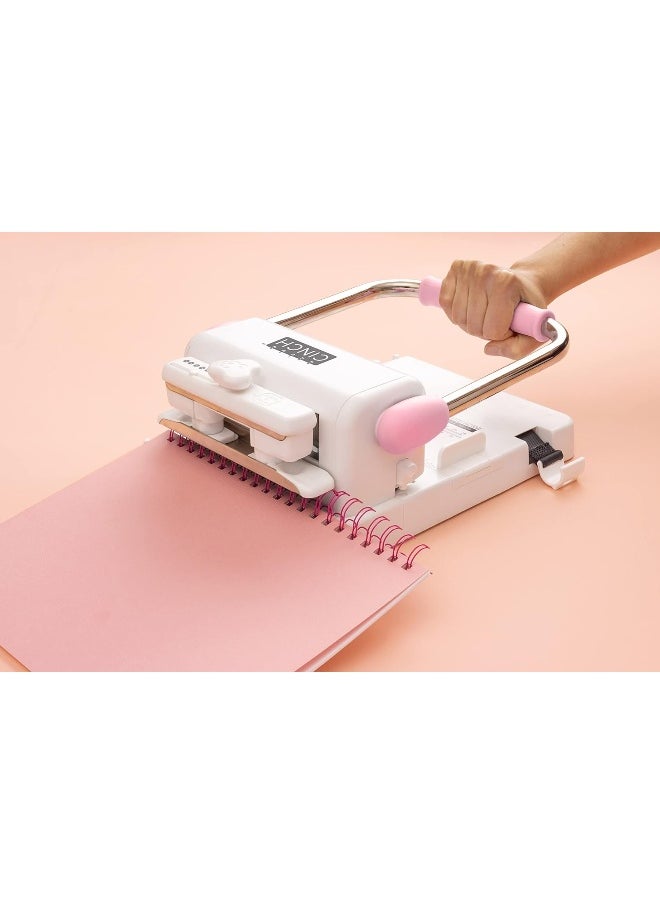 American Crafts - Heidi Swapp Cinch Book Binding Machine By We R Memory Keepers Pink And White - Image 1