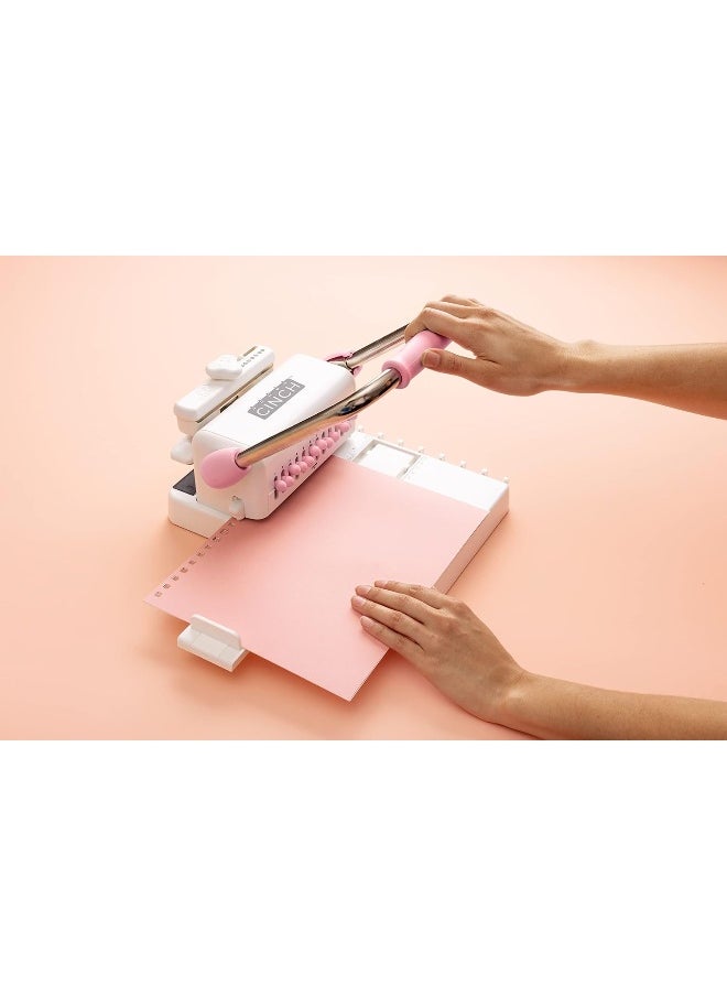 American Crafts - Heidi Swapp Cinch Book Binding Machine By We R Memory Keepers Pink And White - Image 1