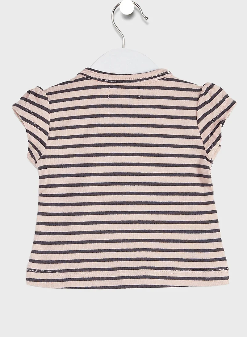 Dirkje Infant Striped Top + Shorts Set