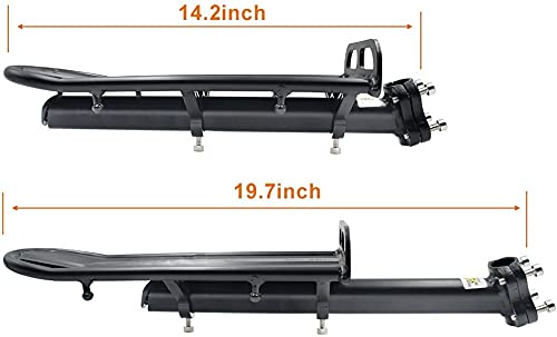 Outtag Bike Rear Rack Retractable Aluminum Alloy Bicycle Cargo Rack Mount Cycle Luggage Carrier Rear Seat Post Rack, Max Weight 22lb - Image 5