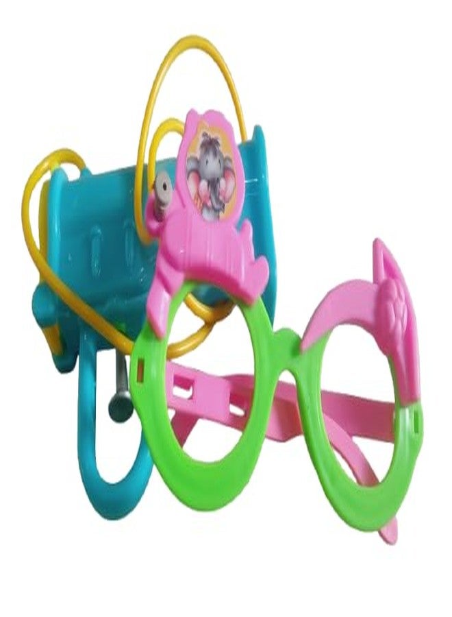 ZOKCY® (Pack of 1 Pcs) Hand Shooter Pichkari with Goggles (Chasma) Attach for Kids/Water Pichkari Boys and Girls Kids/Multi Colour Pump Pichkari for Kids/Easy to Hold in Small Kids Hand - Image 3