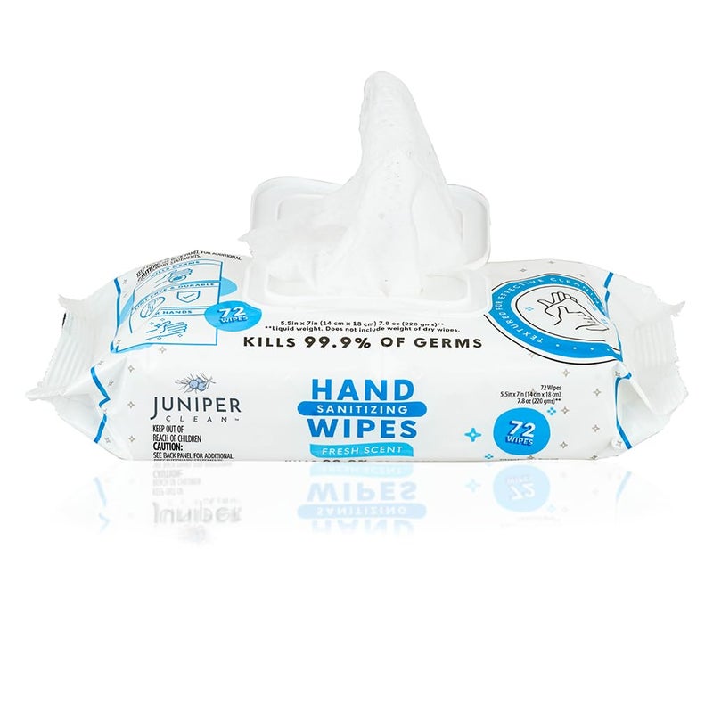 Juniper CLEAN Hand Sanitizing Wipes, 432 Count Soft Flow (Pack of 6) - Image 5