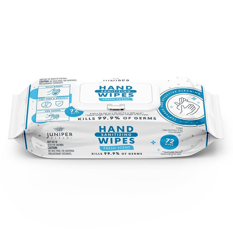 Juniper CLEAN Hand Sanitizing Wipes, 432 Count Soft Flow (Pack of 6) - Image 1