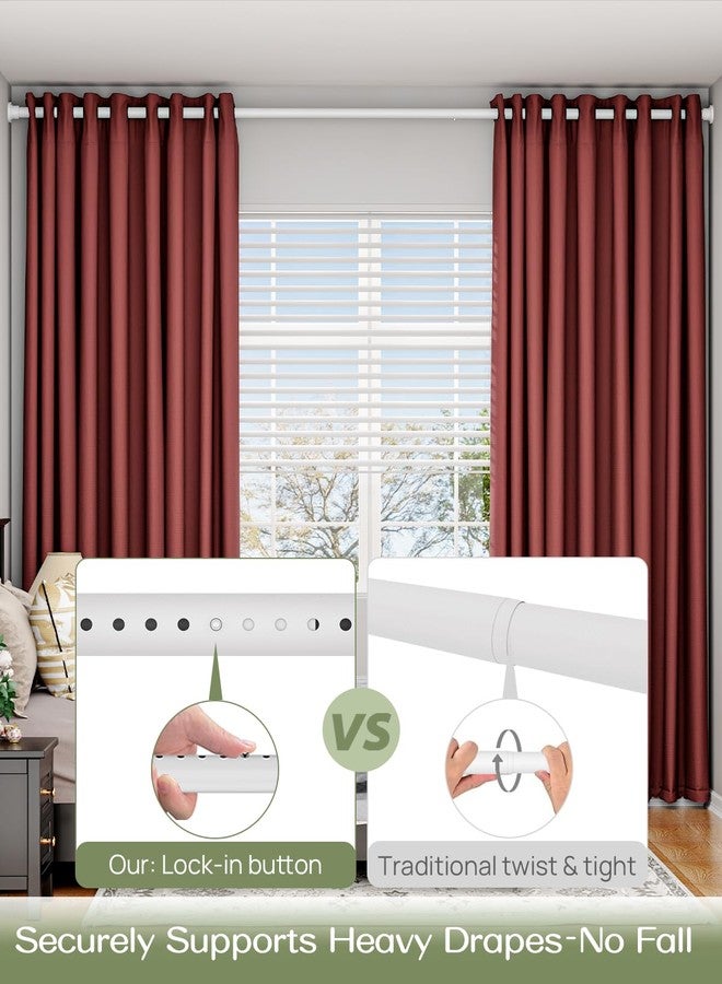 ALLZONE قضيب ستارة ALLZONE قابل للتعديل من 123 إلى 160 بوصة، قضيب شد طويل جدًا لستائر النوافذ وفواصل الغرف، لا يحتاج إلى حفر، سهل التركيب ومتين، أبيض - Image 2