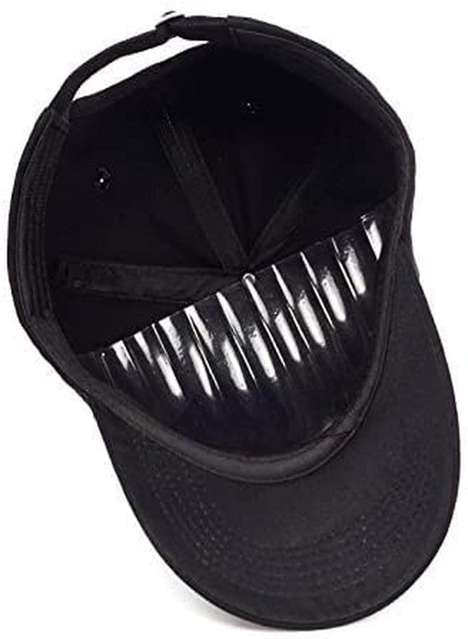 V3E Boy's & Girl's Friend Letter Embroidered Hip Hop Cool Hats Adjustable Baseball Cap (Black) - Image 3