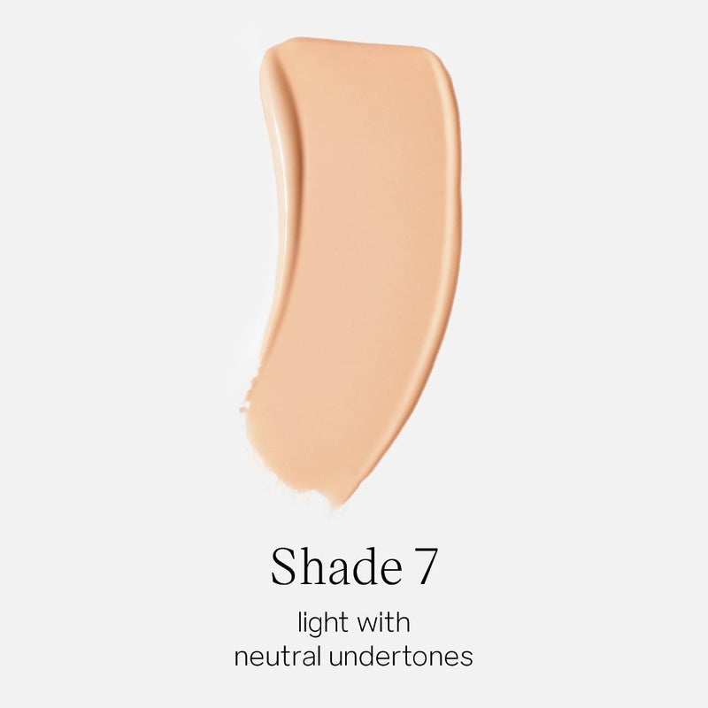 Saie Glowy Super Skin Tint Liquid Foundation - Weightless + Dewy Foundation with Lightweight Medium Coverage - Hydrating Face Makeup + Skin Care Serum Hybrid with Hyaluronic Acid - Shade 7 (1.01 oz) - Image 2