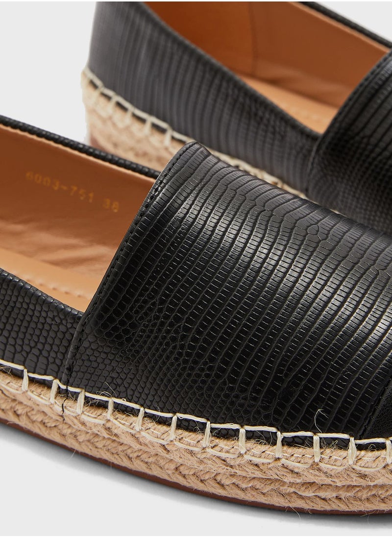 Ginger - Textured Contrast Espadrille - Image 1