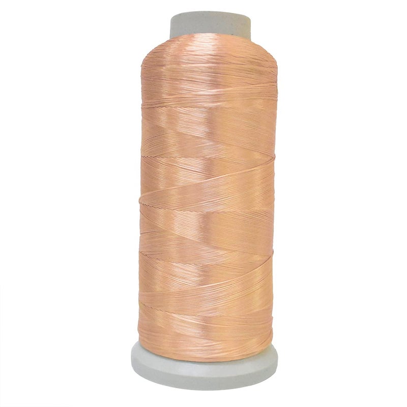 Embroiderymaterial Flat Untwisted Art Silk Thread for Japanese Style Cross-Stitch Hand Embroidery-1 Roll/2000Meter (2187 Yards) Color Rose Gold - Image 5