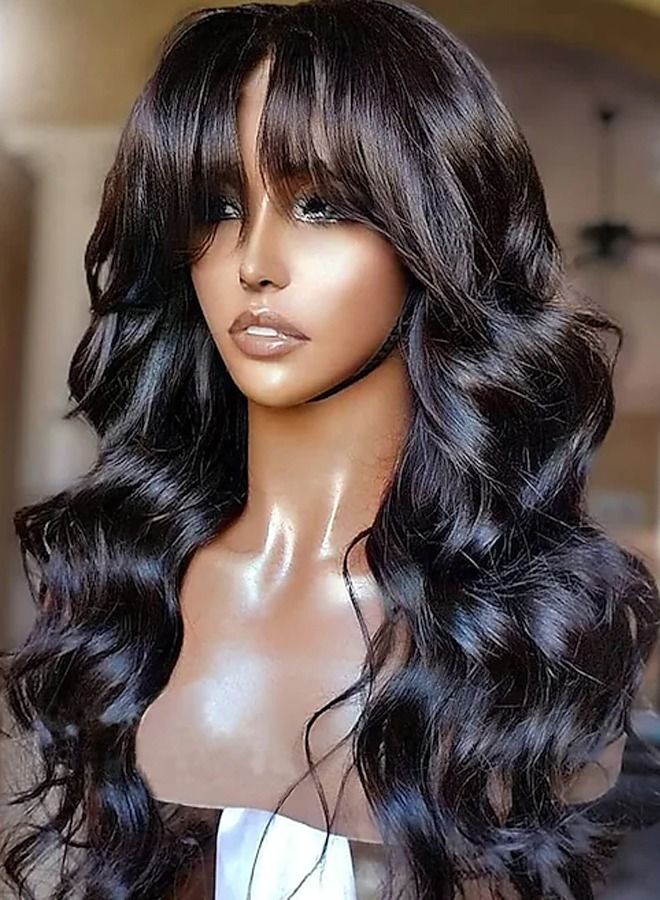 20" Natural Wavy Front Lace Hair Wig LDW - Image 3