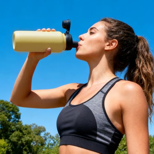 MEIJIAYOU Replacement Lid Compatible with Rtic Outback Bottle 32oz Only(Other Size Not Fit), Water Bottle Lid Fit for Rtic Outback 32 oz Spout Lid, 2PCS - Image 3