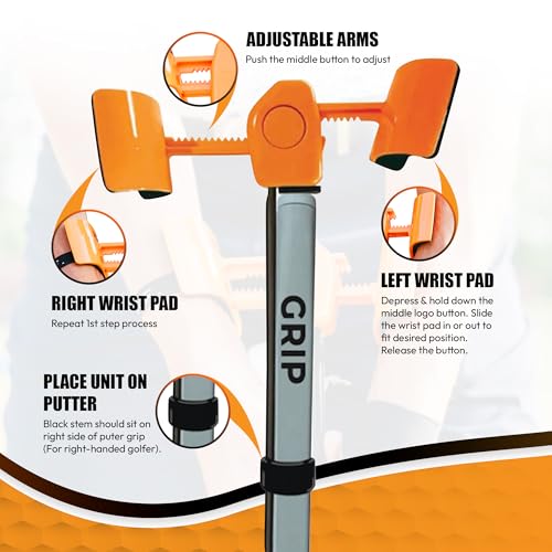 Orange Whip Putt Master Golf Putting Aid Trainer, Patented Short Game Golf Swing Training for Precision and Accuracy, Made in USA by Orange Whip - Image 3