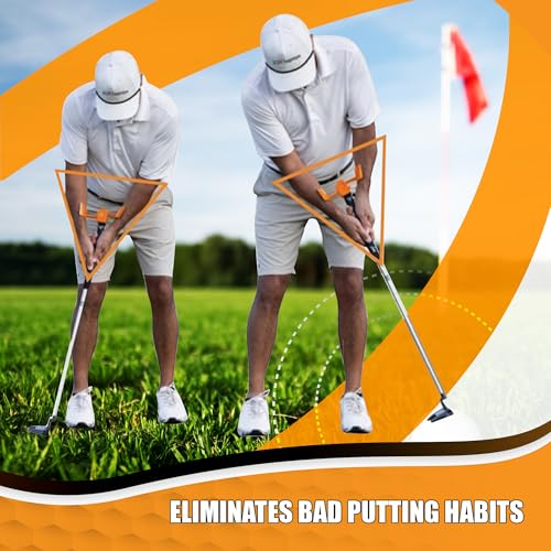Orange Whip Putt Master Golf Putting Aid Trainer, Patented Short Game Golf Swing Training for Precision and Accuracy, Made in USA by Orange Whip - Image 5