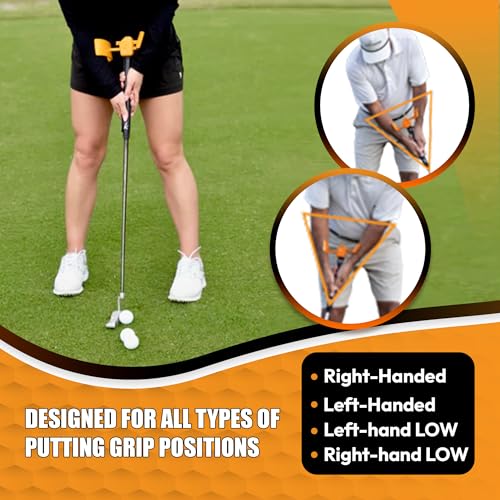 Orange Whip Putt Master Golf Putting Aid Trainer, Patented Short Game Golf Swing Training for Precision and Accuracy, Made in USA by Orange Whip - Image 4
