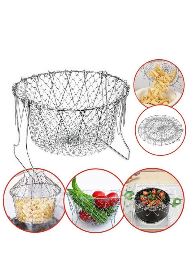 باسكت الشيف سلة لقلي البطاطس والخضروات والفواكه متعددة الأغراض عالية الجودة - Image 1