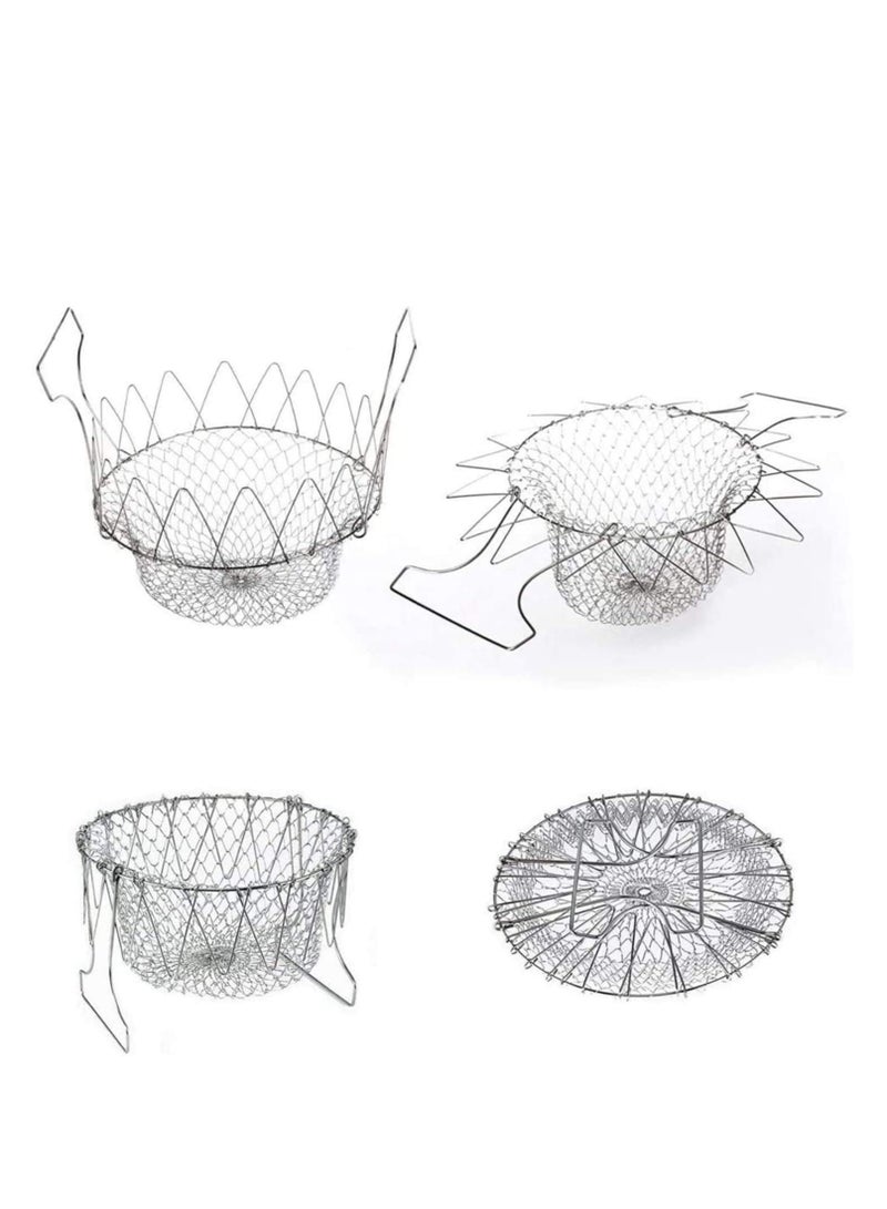 باسكت الشيف سلة لقلي البطاطس والخضروات والفواكه متعددة الأغراض عالية الجودة - Image 4