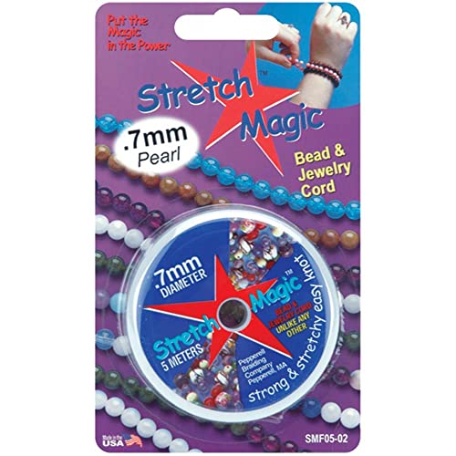 Stretch Magic Bead & Jewelry Cord .7mmx5m-Pearl - Image 5
