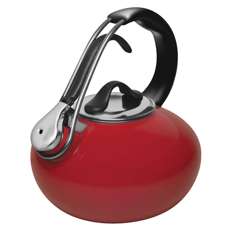 Chantal Chantal Classic Loop Enamel on Steel Whistling Tea Kettle 18 quart Red