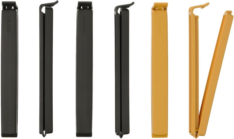 Ikea 0757901195440 Bevara.Sealing Clips, Various Sizes, Polypropylene, Bright Colors 16.X 12.X 3.Cm, Colorful