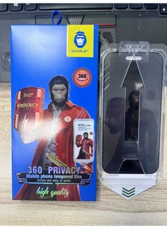 Applicable To Apple 16pro Gorilla 360 Degree Peep-proof And Dust-free Tempered Film Iphone16promax Film HD-Color:Blue Orangutan 360°Anti-peeping And Dust-free Warehouse [anti-peep + Packaging]-Size:iPhone 16pro