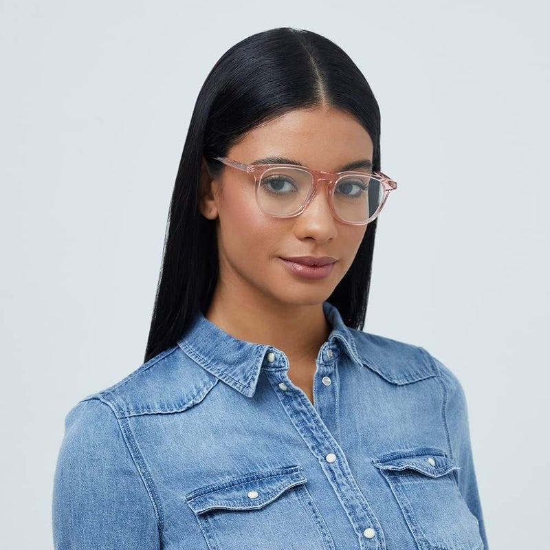 Spectus KERLIN Blue Light Glasses Square Full Rim Pink Frame Unisex Blue Light Glasses - Image 4