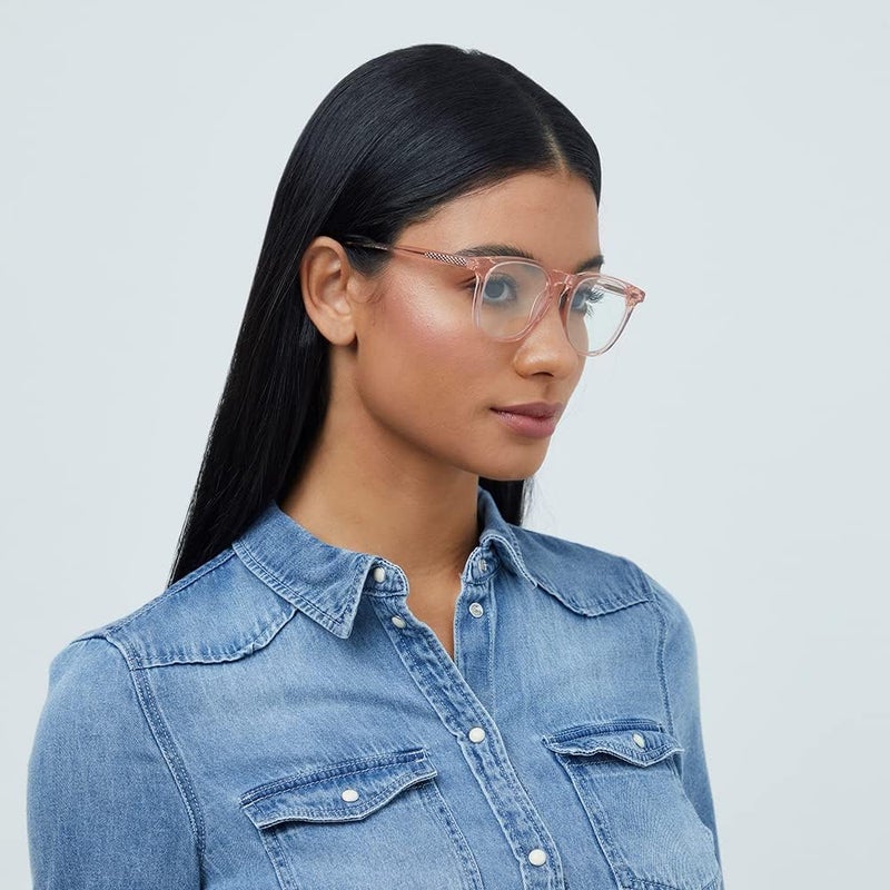 Spectus KERLIN Blue Light Glasses Square Full Rim Pink Frame Unisex Blue Light Glasses - Image 5