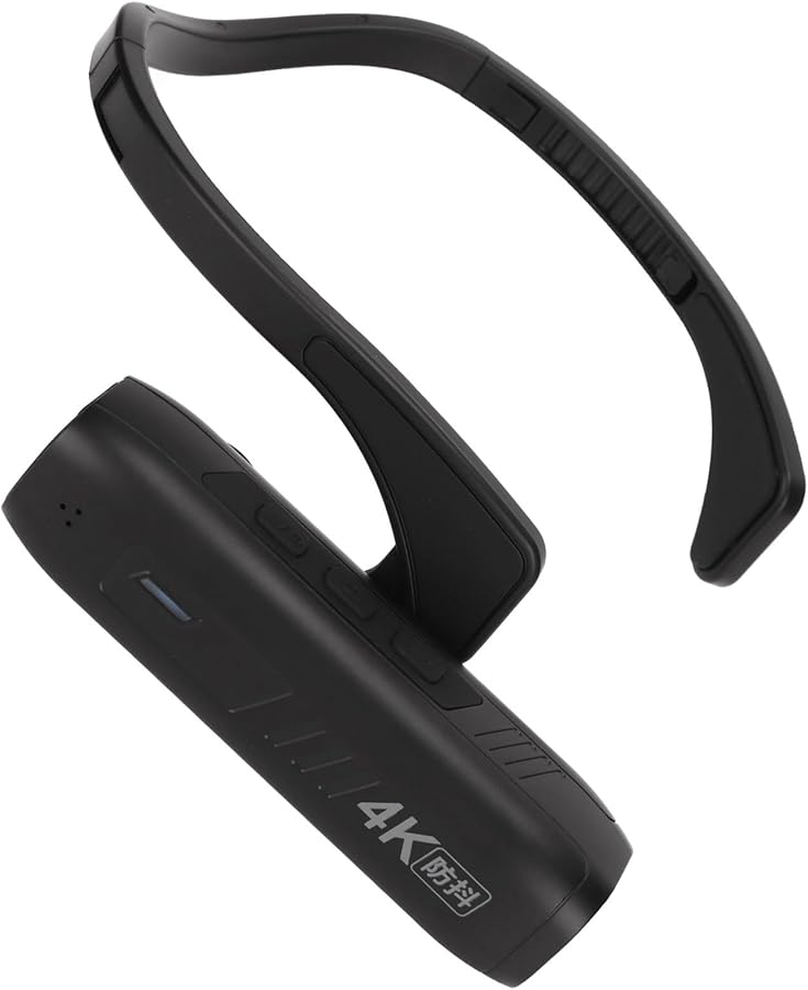 Sungooyue Black Wearable 4K Head Mounted Camera 30MP for Adventure and Vlogging - Image 3