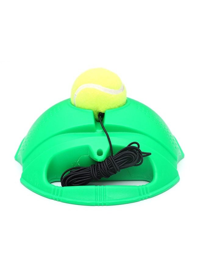 Solo Tennis Trainer Rebound Ball with String, Portable Tennis Practice Device Tennis Training Tool with 1 Tennis Balls and Practice Elastic Strings for Self-Practice, Beginners, Adults (Green)