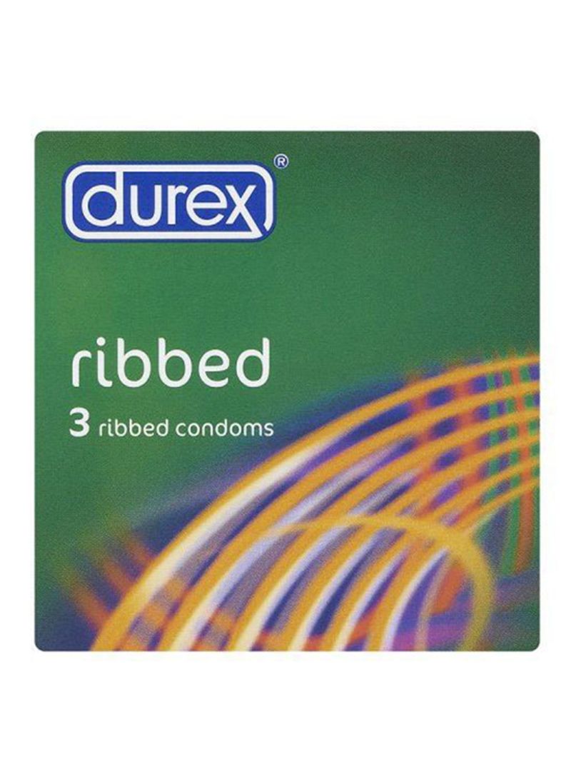 3-Piece Ribbed Condom
