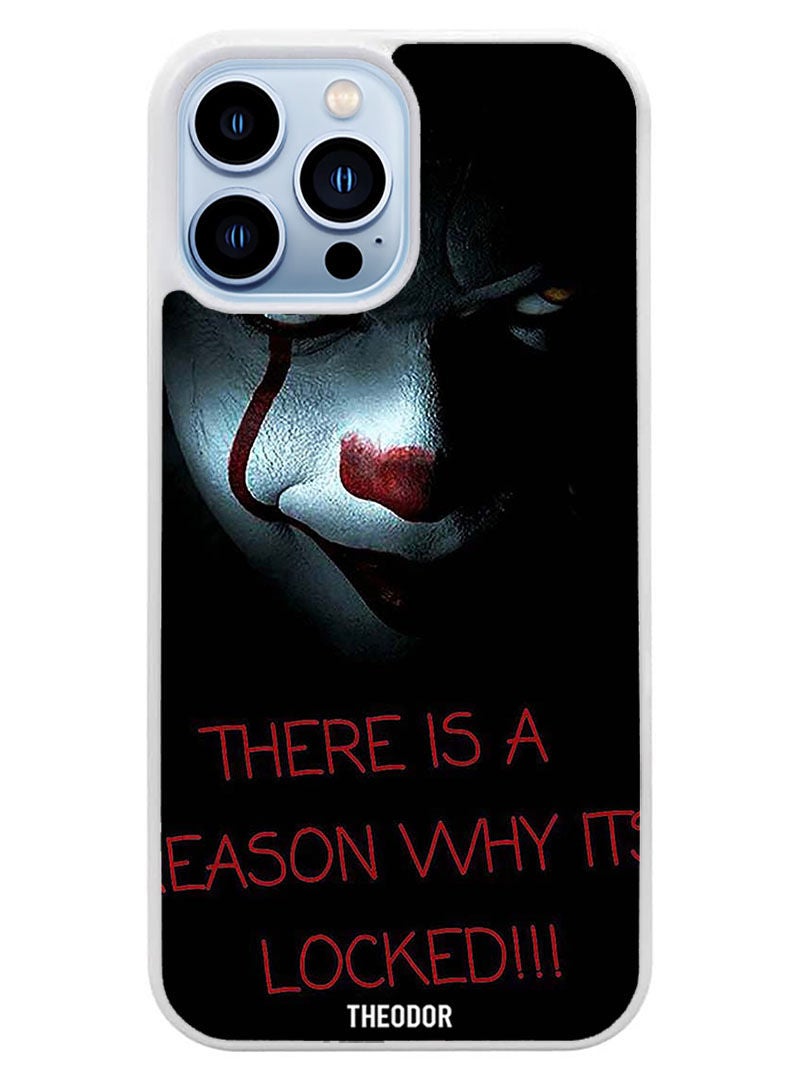 Theodor Protective Case Cover For APPLE IPHONE 14 Pro Max Locked (White Bumper) - Image 1