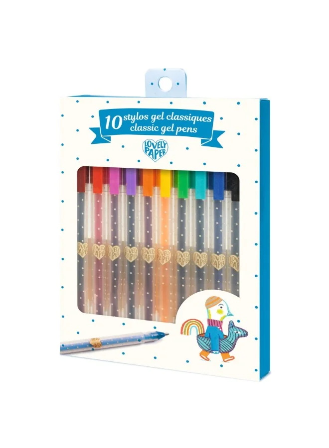 DJECO 10 Classic Gel Pens