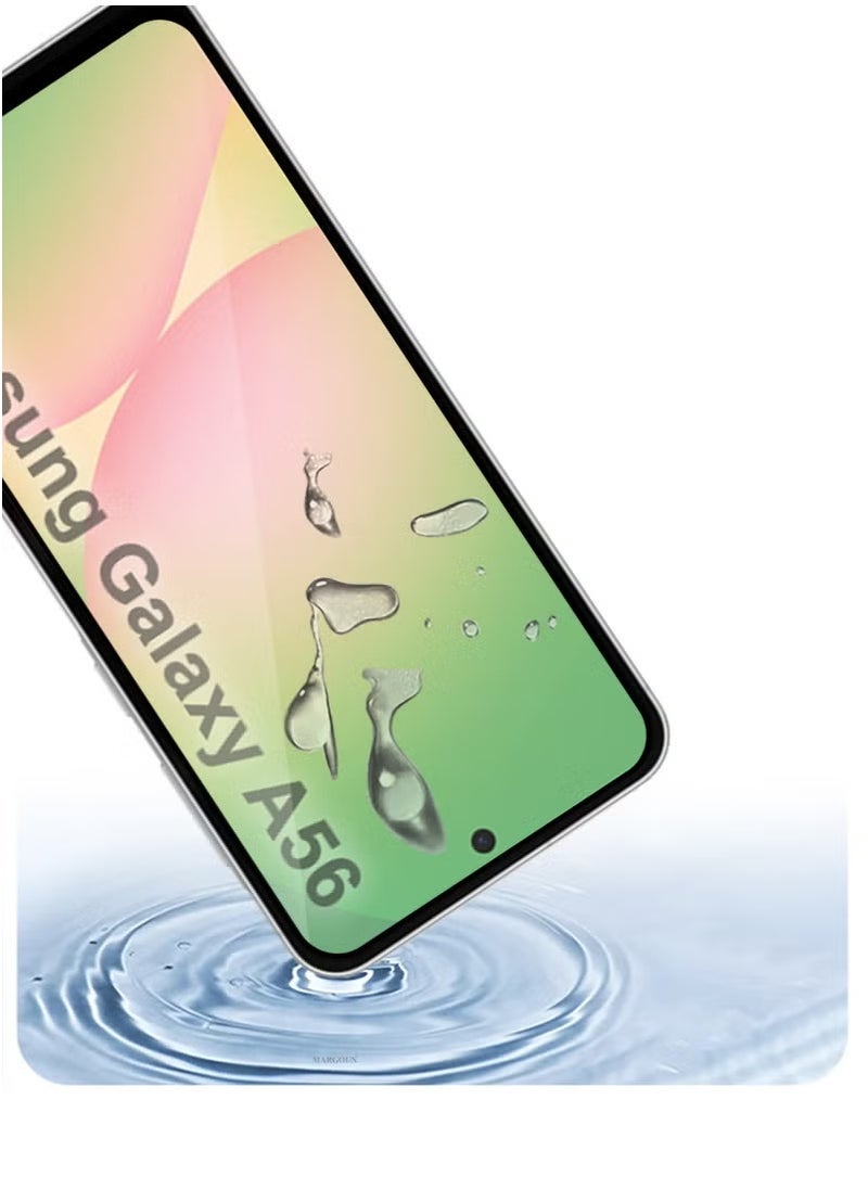 TIGER Galaxy A56 Screen Protector | Full Coverage 9H Tempered Glass for 6.7-Inch Display | HD Clarity | Anti-Fingerprint & Scratch Resistant | Edge-to-Edge Fit | Bubble-Free Easy Installation | Ultra-Thin & Case Friendly | Crystal Clear Protection - Image 2
