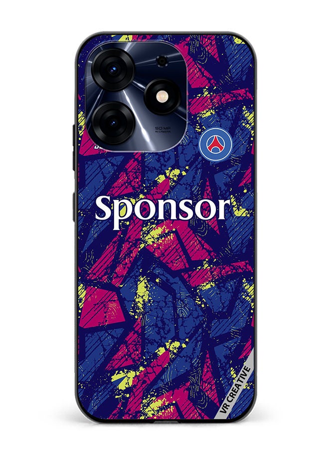 VR CREATIVE Protective Case Cover For Tecno Spark 10 Pro Jersey Design Multicolour - Image 1