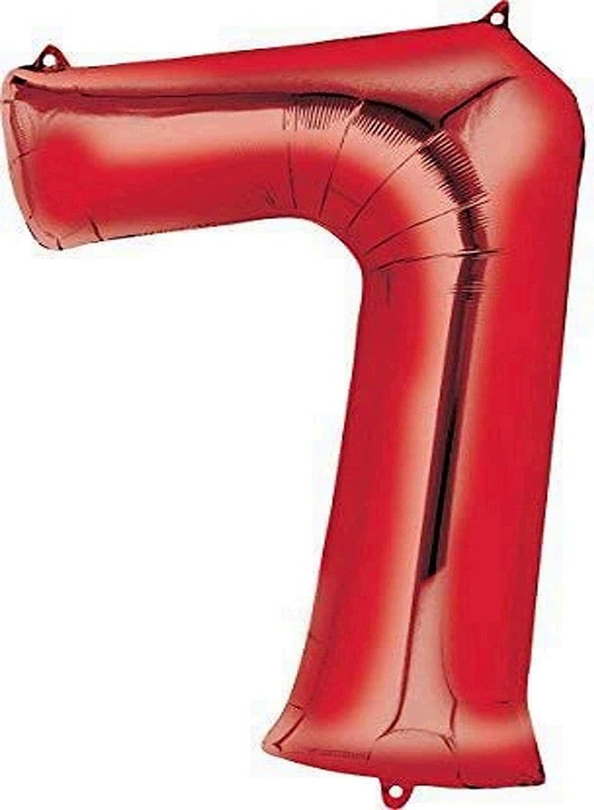 Anagram Superman 7th Birthday Party Supplies 7pc Balloon Bouquet Decorations - Image 5