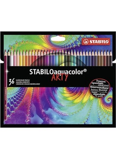 STABILO Aquacolor Arty Coloured Pencil Box -36  - Image 1