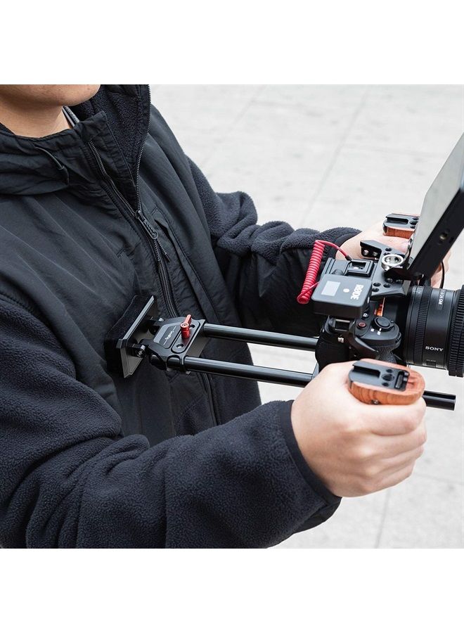 SMALLRIG Lightweight Chest Pad with 15mm LWS Rod Clamp for Handheld Camera Operation - MD3183 - Image 1