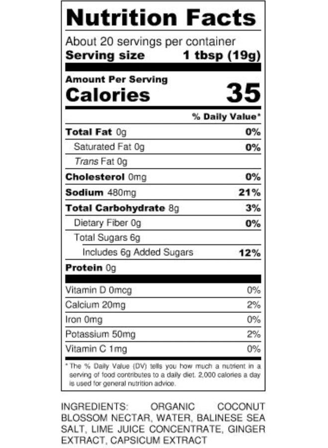 Big Tree Farms Organic Coco Aminos - Liquid Coconut Aminos, Soy-Free Sauce, Low Sodium, Soy Alternative, Gluten Free, Kosher, Marinade & Sauce, Non-GMO - Gingery Lime, 10 Fl Oz (Pack of 1) - Image 2