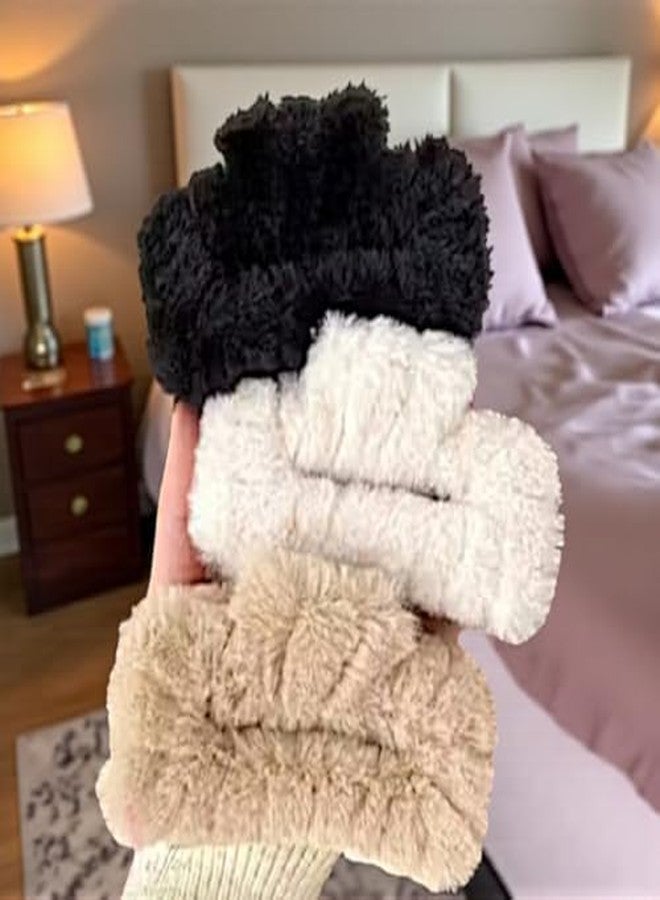 FREEBIES Trendy Fluffy Hair Clutcher Pack of 3 | Soft Non-Slip Strong Grip Hair Accessories | Durable Furry Hair Claw for Daily & Party Styling - Image 1