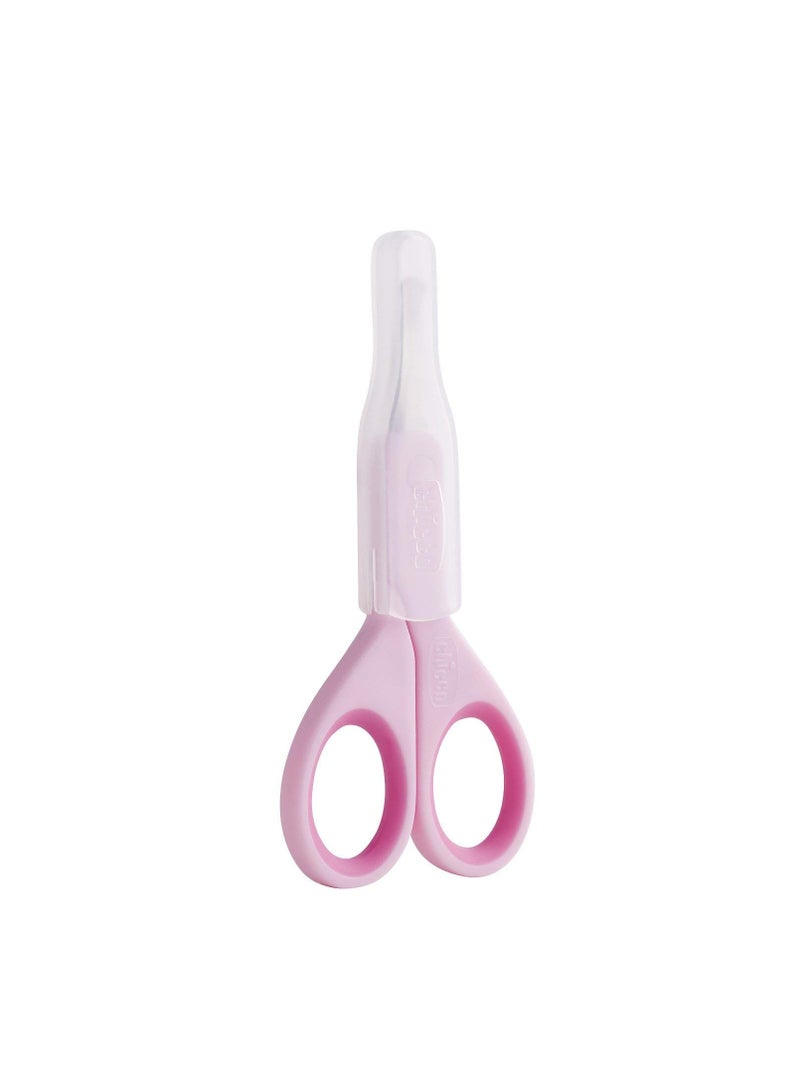 Chicco Baby Nail Scissor with Rounded Blade Ends for Safety, Easy Grip Handle, Grooming Accessory for Newborn Babies 0m+ (Pink) - Image 3